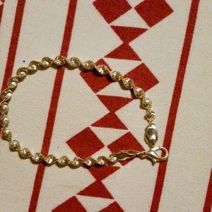 Twisted Herringbone bracelet Sterling silver